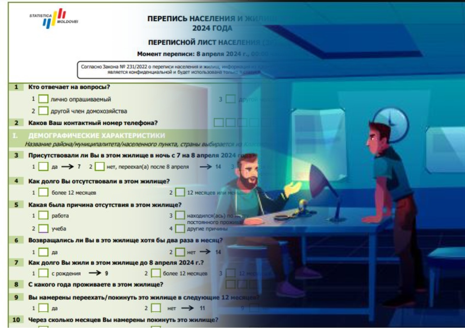 Почему в Молдове участие в переписи населения приравнивается к воинской  обязанности: На какие вопросы мы вправе не отвечать и что нам за это будет  - MD.KP.MEDIA